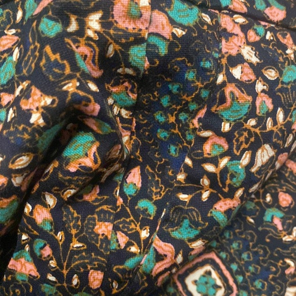 NWOT! J.CREW Navy Tropical Floral Ankle Crop Skimmer Trouser Pants 0 - Picture 6 of 9